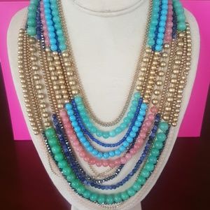 gorgeous beaded bib necklace